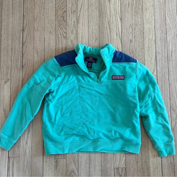 Vineyard Vines Quarter Zip Pull Over Sweatshirt Size Large 16-18 - Picture 1 of 11